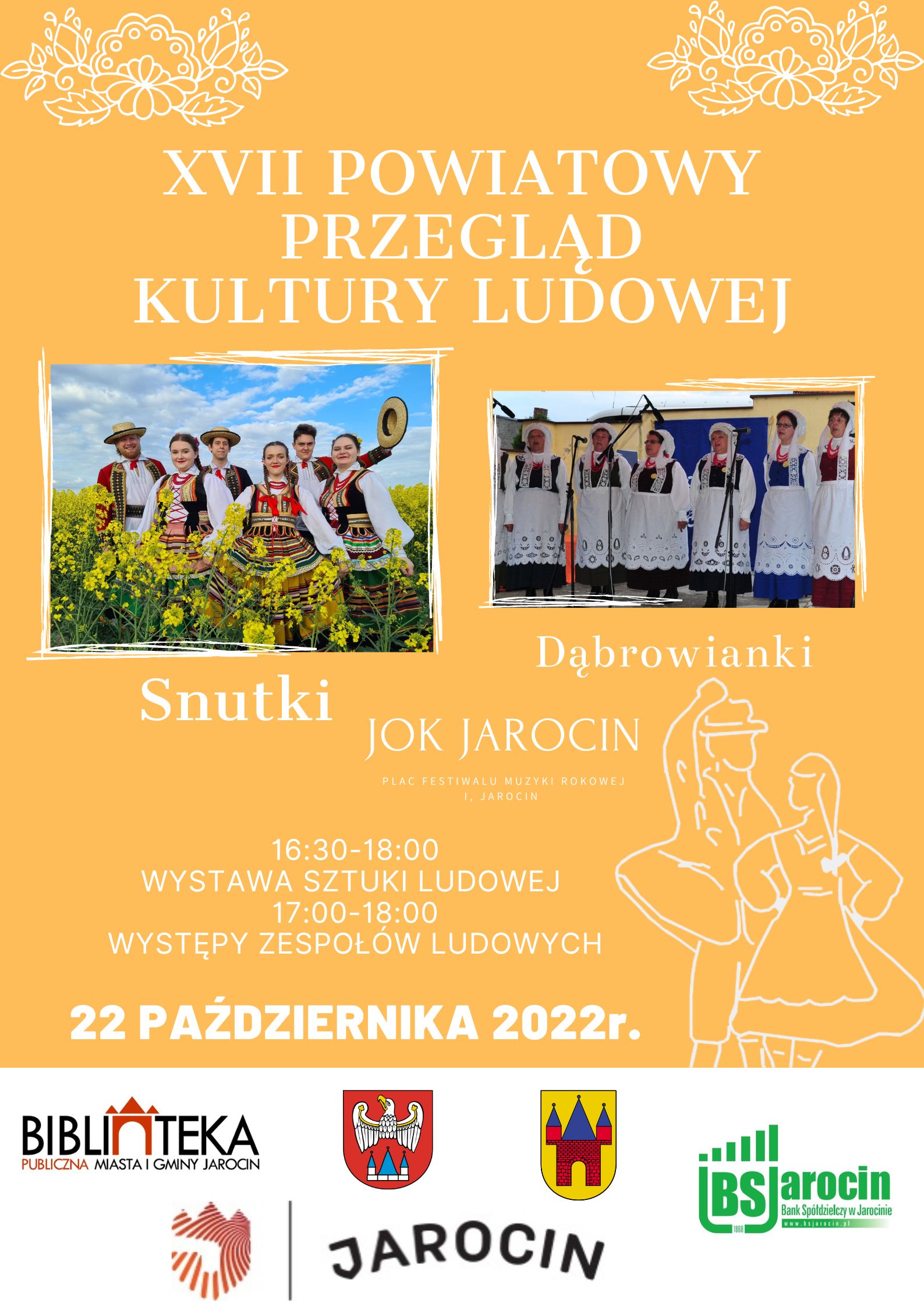 Plakat XVII Powiatowego Przeglądu Kultury Ludowej