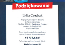 Podziękowanie dla Starosty Lidii Czechak