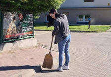 Sprzątanie Świata w ZSP nr 1 w Jarocinie.