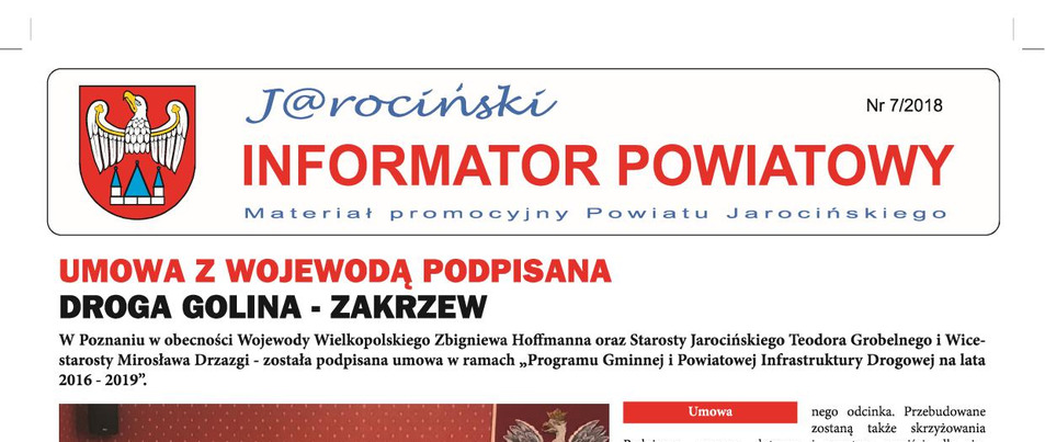 JAROCIŃSKI INFORMATOR POWIATOWY nr 7 lipiec 2018