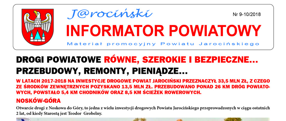 JAROCIŃSKI INFORMATOR POWIATOWY - NAJNOWSZY NUMER...