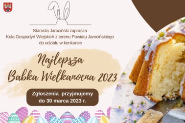 Konkurs na ,,Najlepszą Babkę Wielkanocną 2023